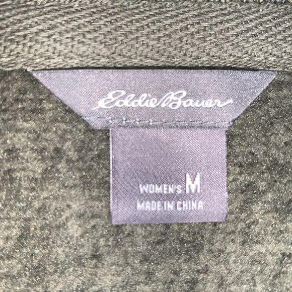 Eddie Bauer Womens Pea Coat Jacket Mid Weight Knit Button Closure Green Medium - Picture 13 of 14